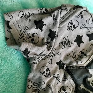 Keanan Duffty Anti-Style onesie skulls and stars